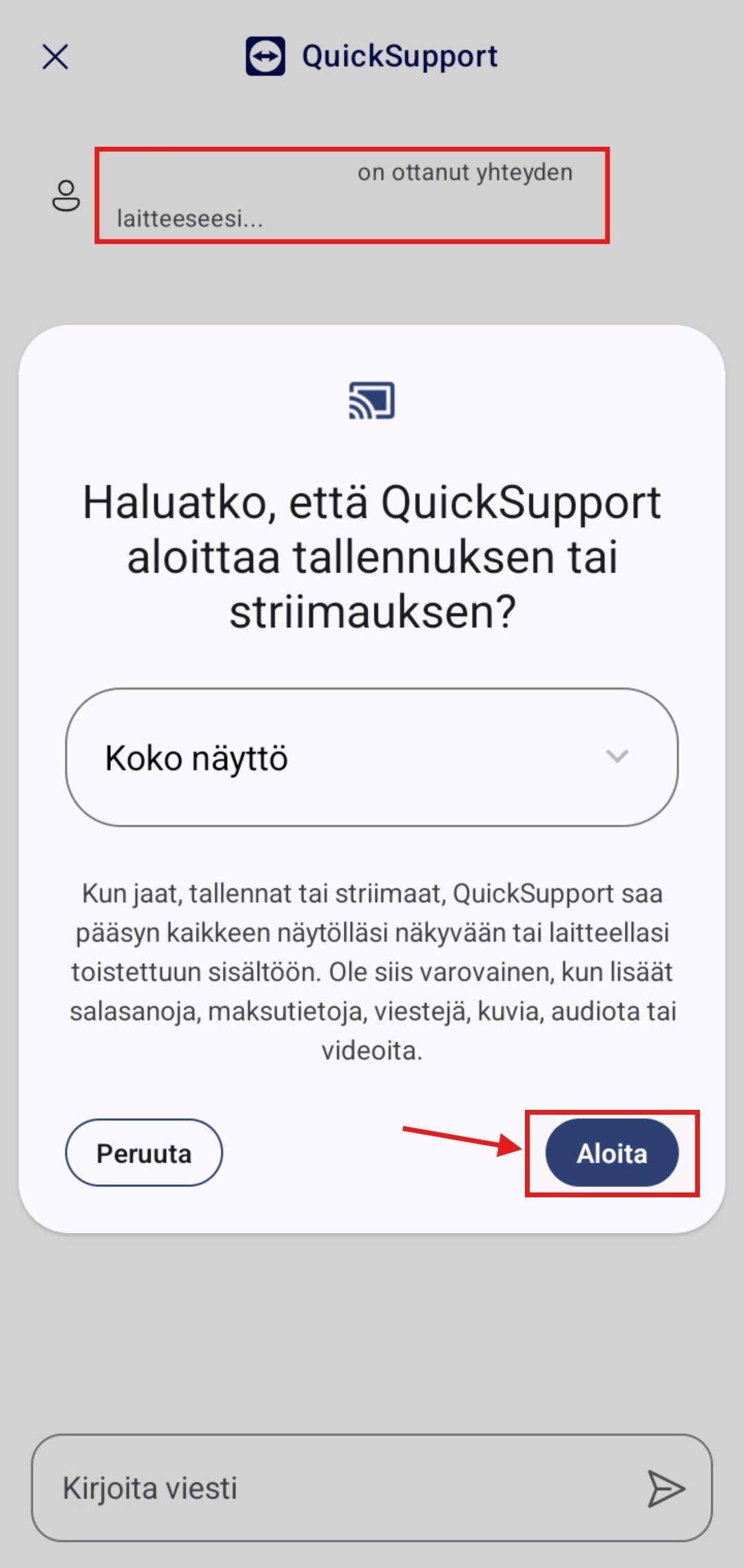 Vaihe 15: Käynnistä näytönjako
